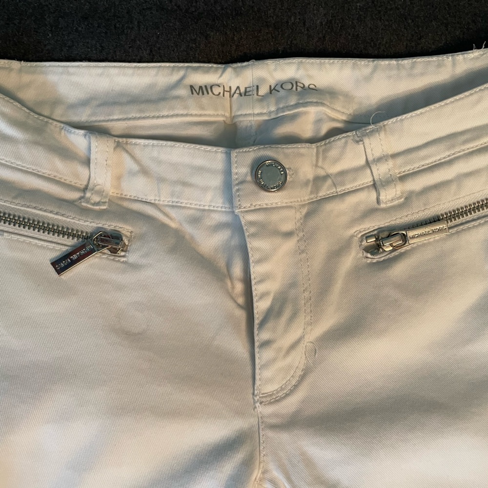Michael Kors white denim pants